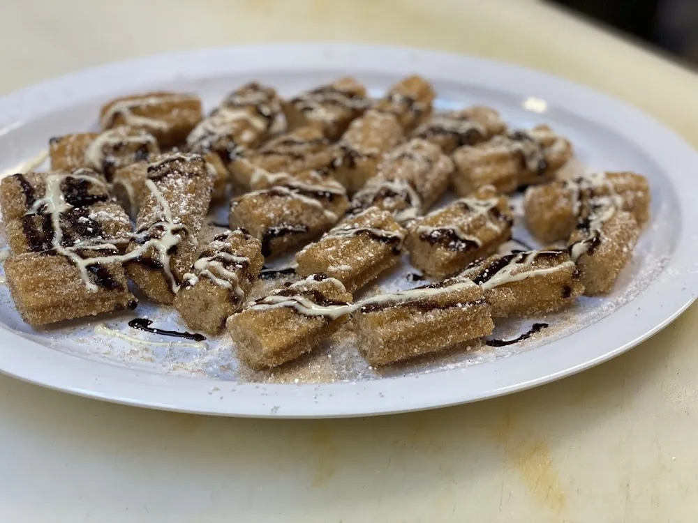 Churros with Chocolate and Vanilla